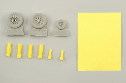 Eduard Brassin 648017 1:48 Lockheed-Martin F-22A Raptor wheels with weighted tyre effect