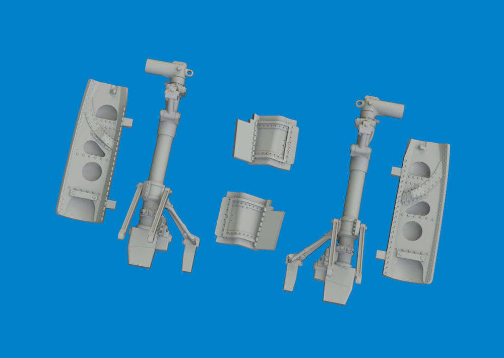 Eduard Brassin 6481074 1:48 Curtiss P-40E Warhawk Undercarriage Legs 3D-Printed