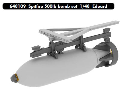 Eduard Brassin 648109 1:48 Supermarine Spitfire 500lb bomb set