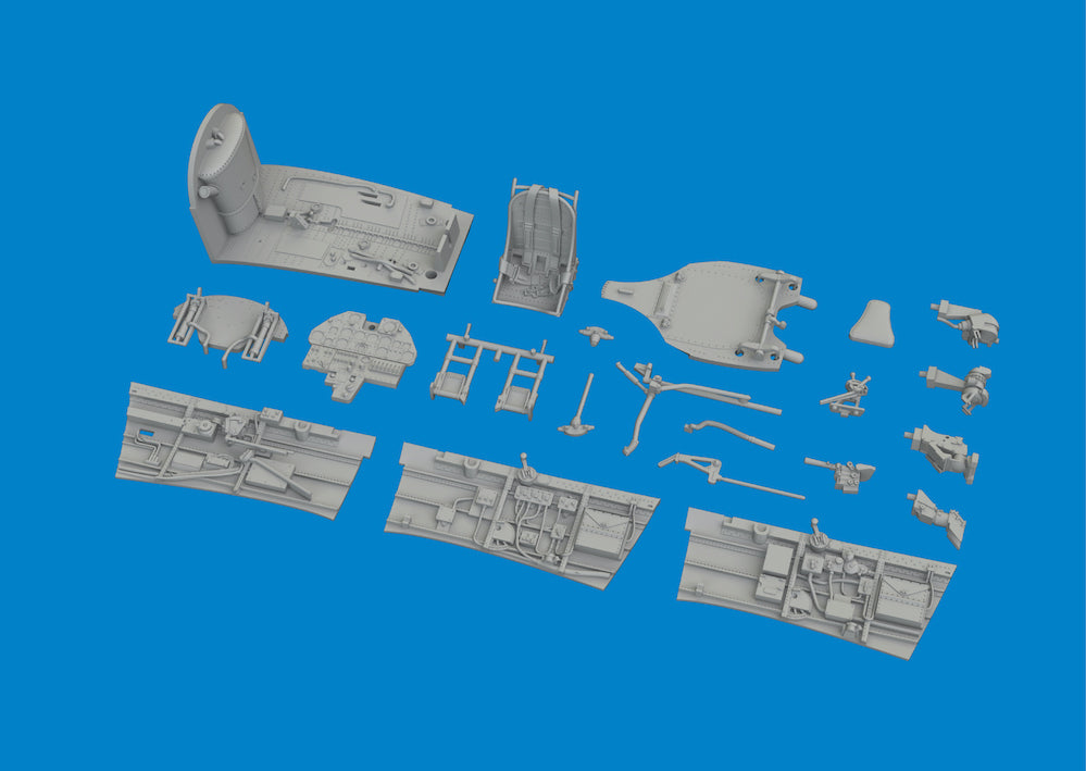Eduard Brassin 6481096 1:48 Curtiss P-40E Warhawk Cockpit 3D-Printed