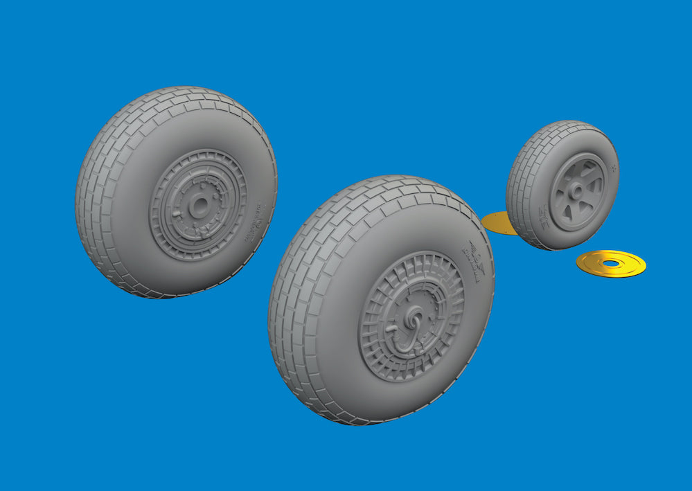 Eduard Brassin 6481105 1:48 Martin B-26G Marauder Wheels