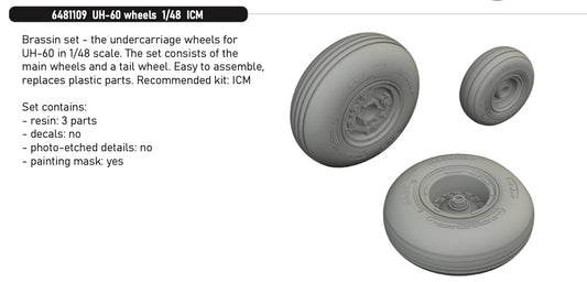 Eduard Brassin 6481109 1:48 Sikorsky UH-60A Wheels