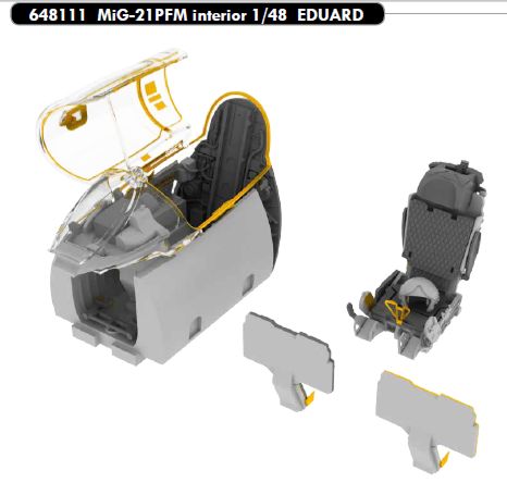 Eduard Brassin 648111 1:48 Mikoyan MiG-21PFM Interior