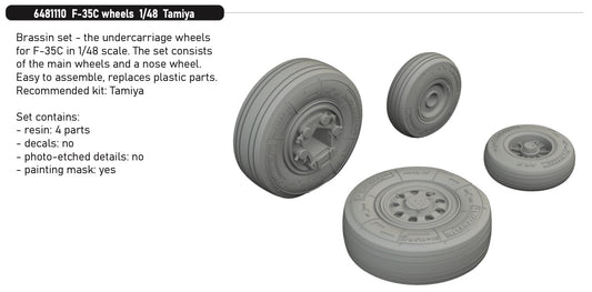 Eduard Brassin 6481110 1:48 Lockheed-Martin F-35C Wheels