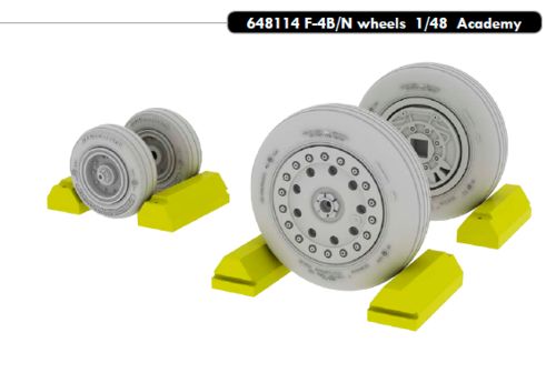 Eduard Brassin 648114 1:48 McDonnell F-4B/F-4N Phantom wheels with weighted tyre effect