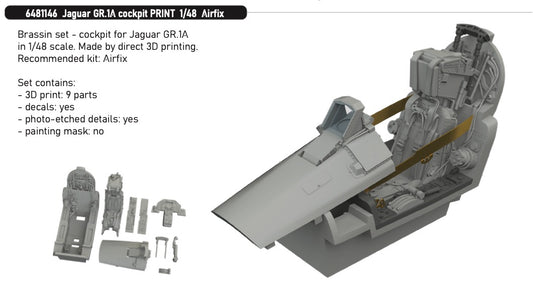 Eduard Brassin 6481146 1:48 Sepecat Jaguar GR.1A cockpit