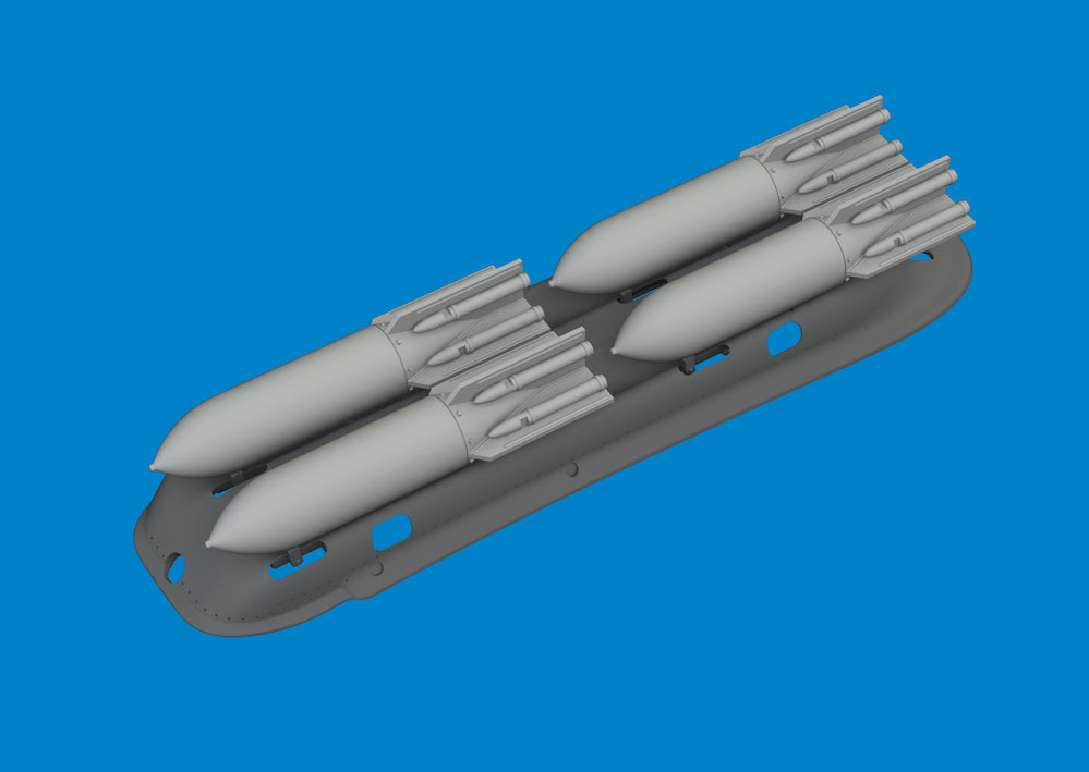 Eduard Brassin 6481152 1:48 Avia S-199 4xETC 50 rack w/ bombs
