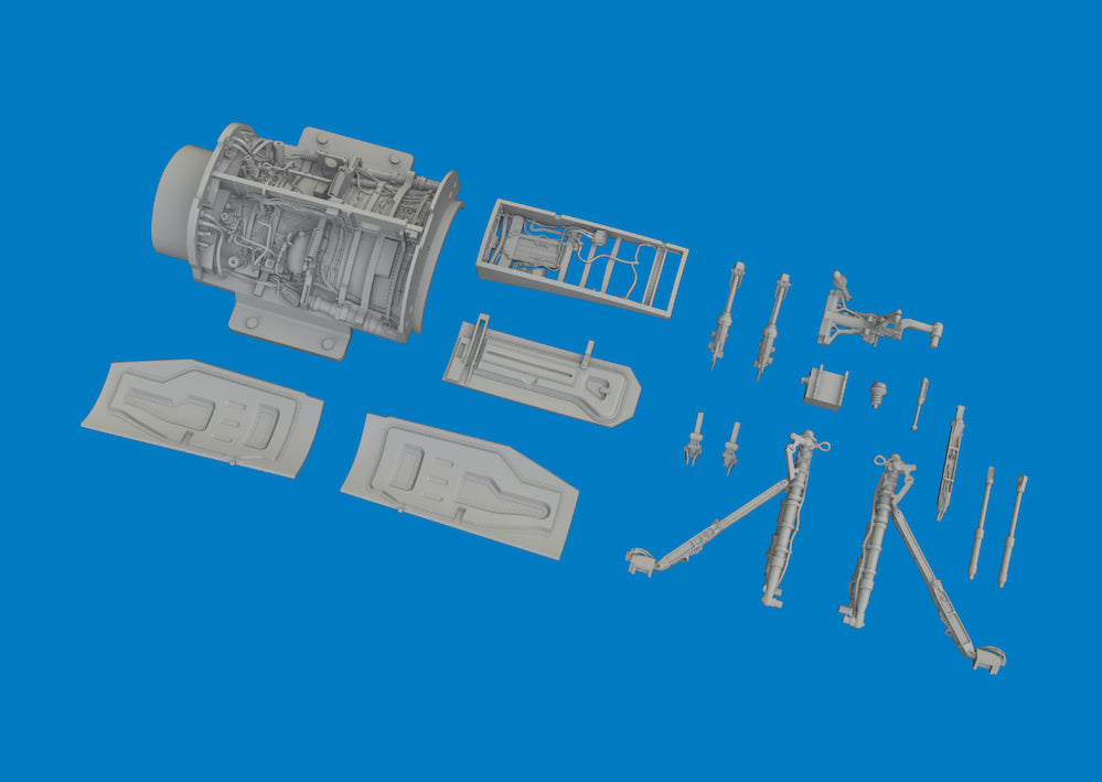 Eduard Brassin 6481167 1:48 Lockheed-Martin F-16C Wheel Bays & Legs Standard PRINT