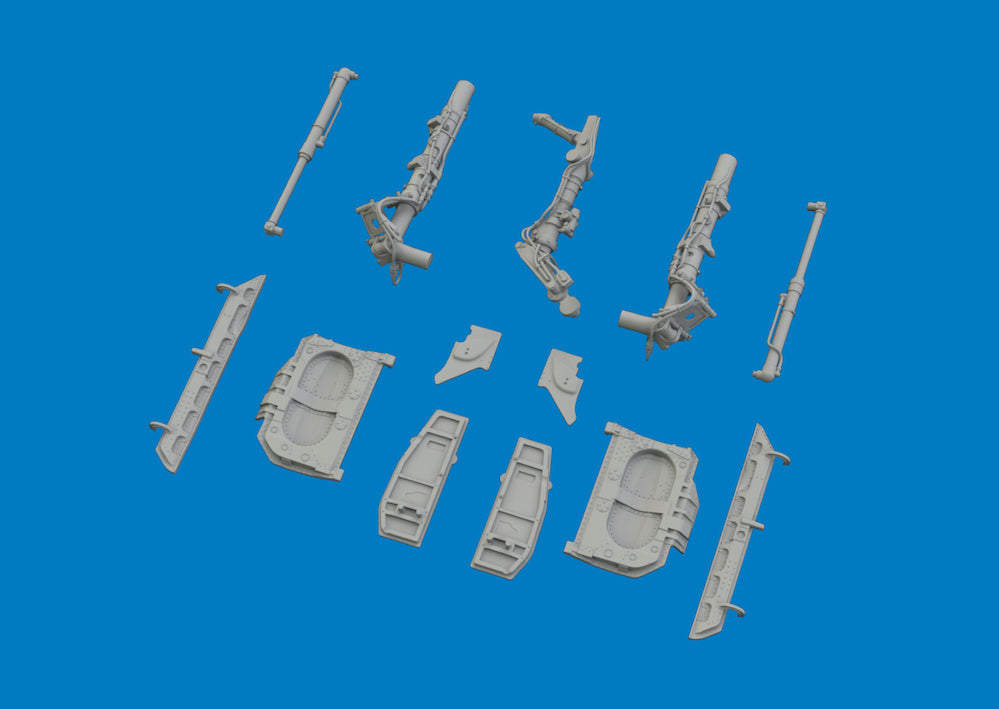 Eduard Brassin 6481168 1:48 Mikoyan MiG-21F Undercarriage Legs PRINT