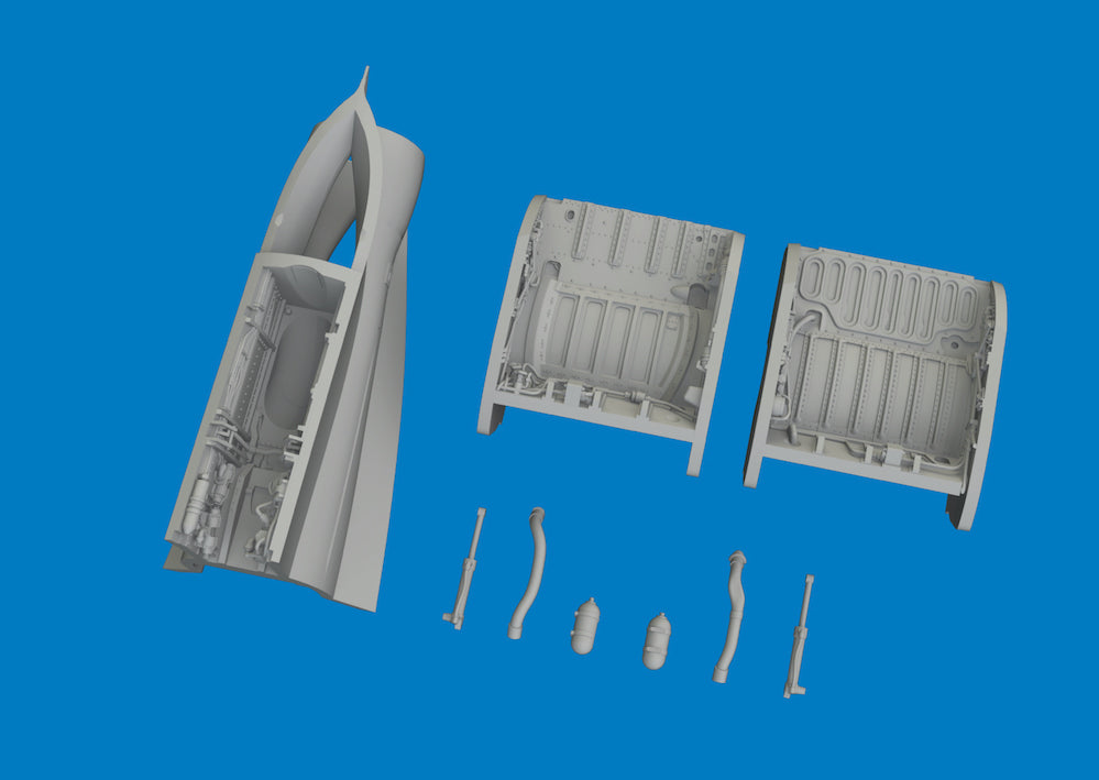 Eduard Brassin 6481172 1:48 Mikoyan MiG-21F Wheel Bays PRINT