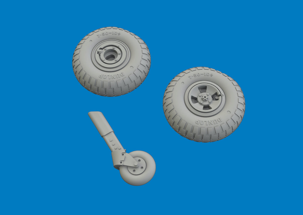 Eduard Brassin 6481206 1:48 Supermarine Spitfire Mk.IXe Wheels