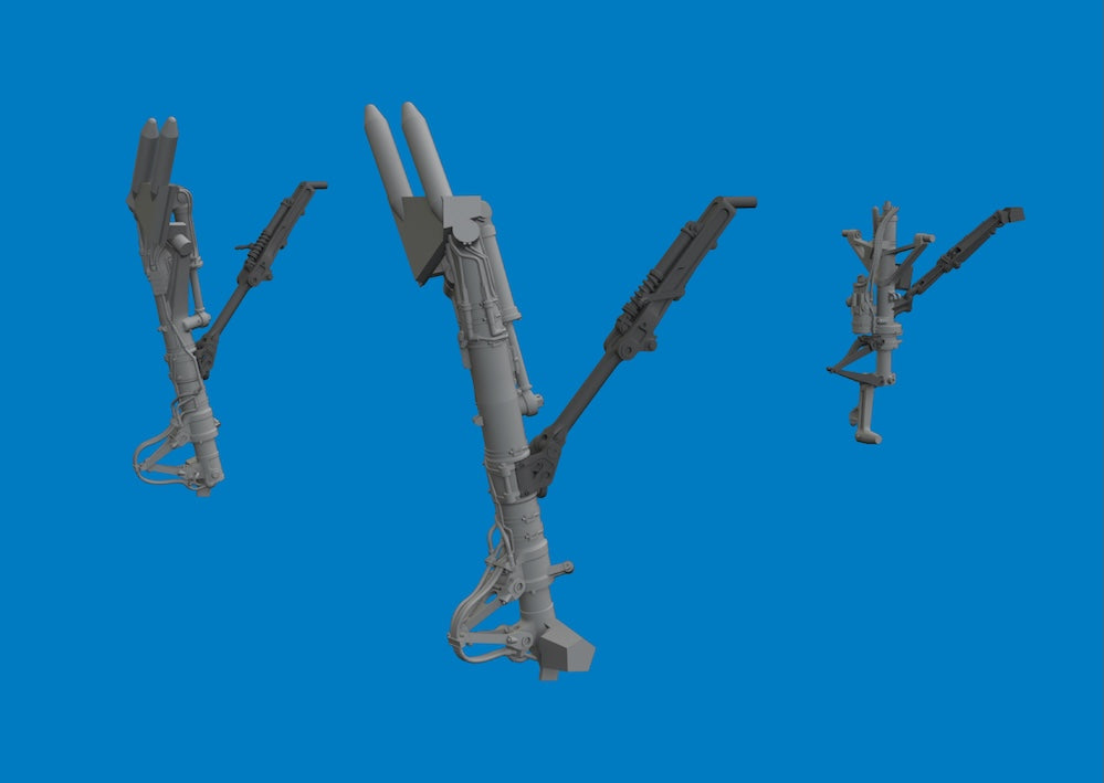 Eduard Brassin 6481219 1:48 Lockheed-Martin F-35A undercarriage legs 3D-printed