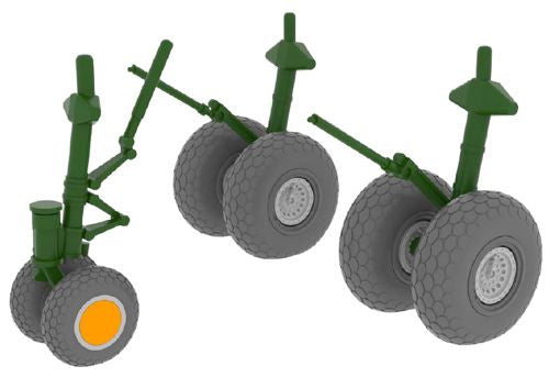 Eduard Brassin 648132 1:48 Boeing B-29A Superfortress wheels with weighted tyre effect