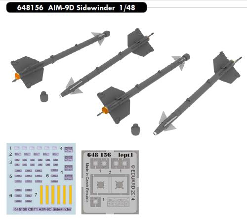 Eduard Brassin 648156 1:48 AIM-9D Sidewinder