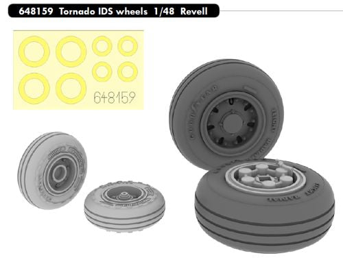 Eduard Brassin 648159 1:48 Panavia Tornado IDS wheels with weighted tyre effect