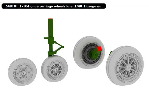Eduard Brassin 648181 1:48 F-104 Starfighter undercarriage late wheels