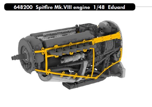 Eduard Brassin 648200 1:48 Supermarine Spitfire Mk.VIII engine