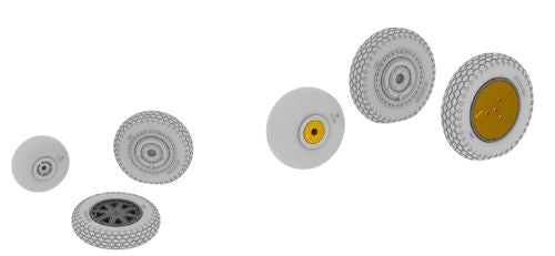 Eduard Brassin 648202 1:48 Bell P-39 Airacobra early wheels with weighted tyre effect with weighted tyre effect