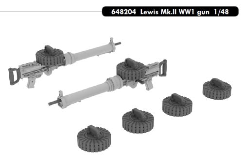 Eduard Brassin 648204 1:48 Lewis Mk.II WWI gun