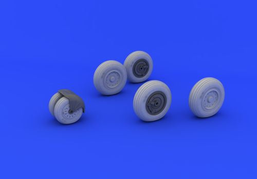 Eduard Brassin 648248 1:48 Mikoyan MiG-31BM Foxhound wheels with weighted tyre effect