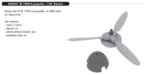 Eduard Brassin 648255 1:48 Messerschmitt Bf-109G-6 propeller