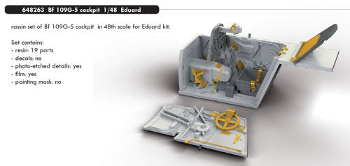 Eduard Brassin 648263 1:48 Messerschmitt Bf-109G-5 cockpit