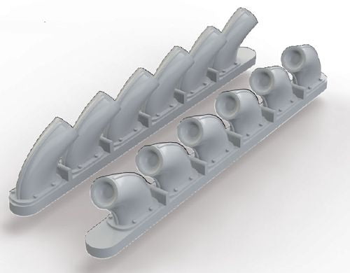 Eduard Brassin 648271 1:48 Curtiss P-40B Tomahawk exhaust stacks