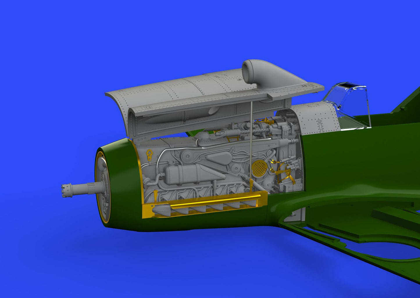 Eduard Brassin 648300 1:48 Messerschmitt Bf-109F engine & fuselage guns