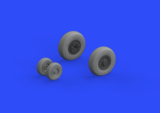 Eduard Brassin 648304 1:48 Grumman F-14A Tomcat early wheels with weighted tyre effect with weighted tyre effect