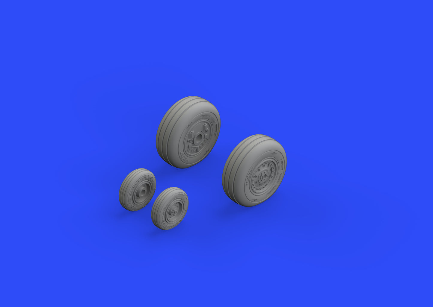 Eduard Brassin 648313 1:48 McDonnell F-4J Phantom wheels with weighted tyre effect