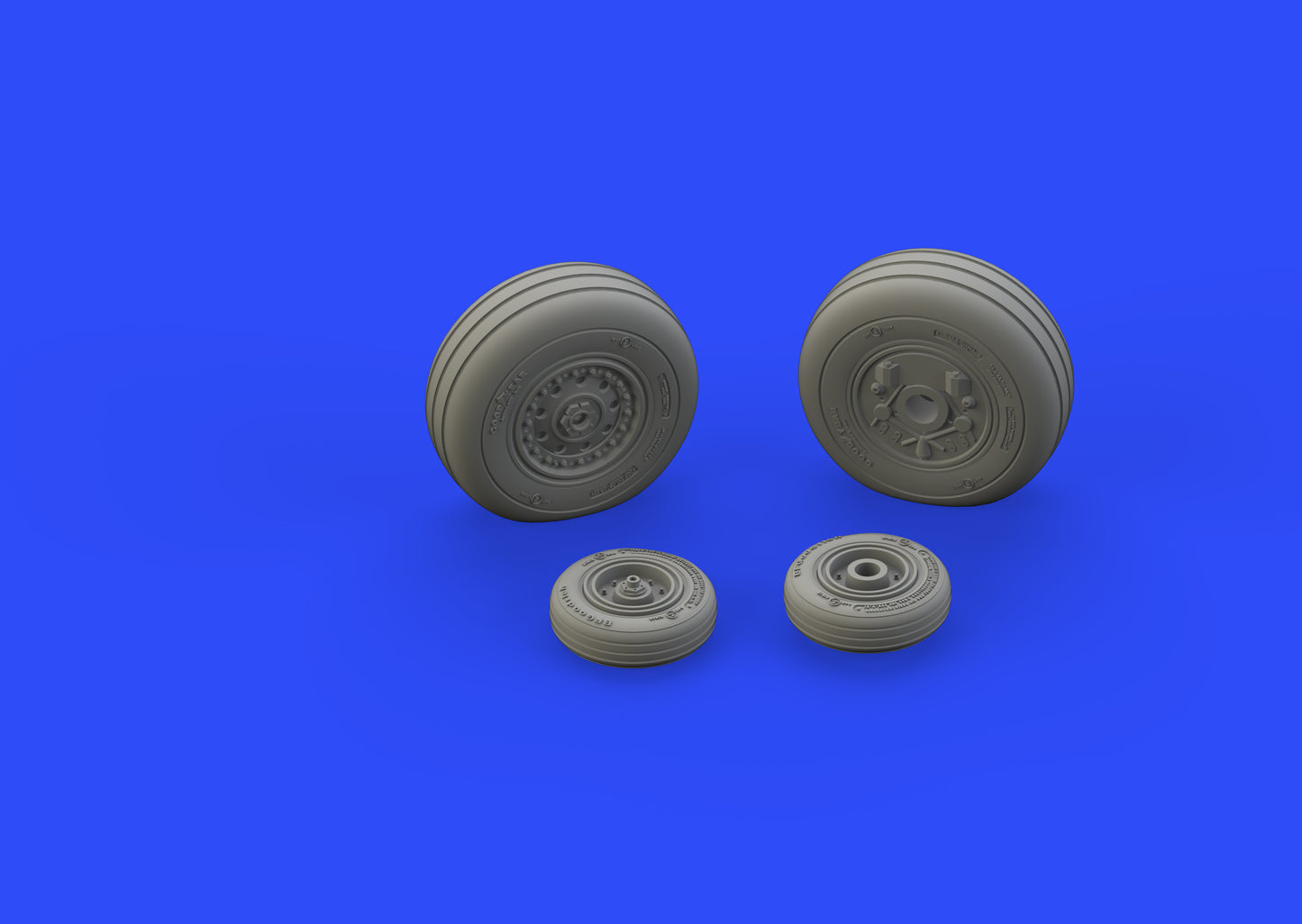 Eduard Brassin 648313 1:48 McDonnell F-4J Phantom wheels with weighted tyre effect