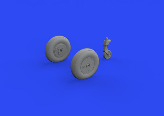 Eduard Brassin 648317 1:48 Kawasaki Ki-61-Id Hien Tony wheels with weighted tyre effect