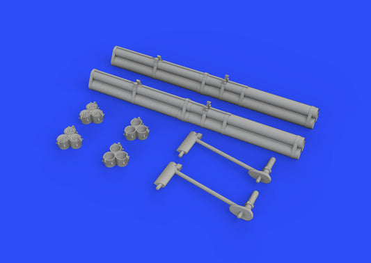 Eduard Brassin 648337 1:48 North-American P-51D Mustang bazooka rocket launchers