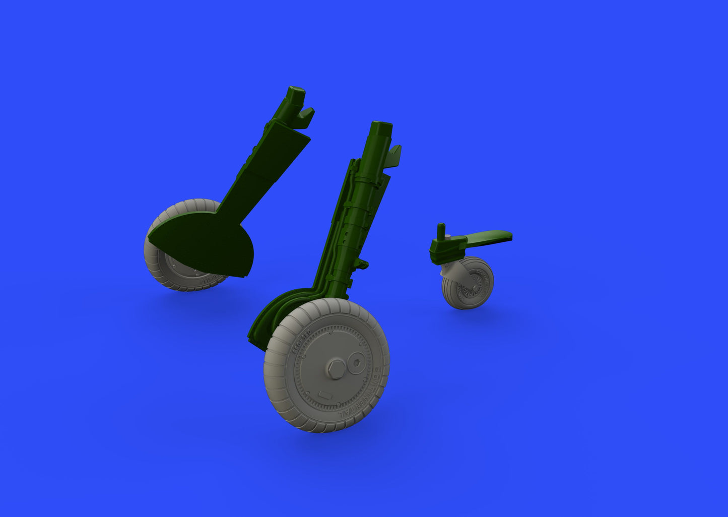 Eduard Brassin 648400 1:48 Messerschmitt Bf-109G-6 wheels with weighted tyre effect