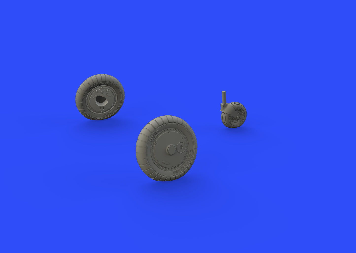 Eduard Brassin 648400 1:48 Messerschmitt Bf-109G-6 wheels with weighted tyre effect