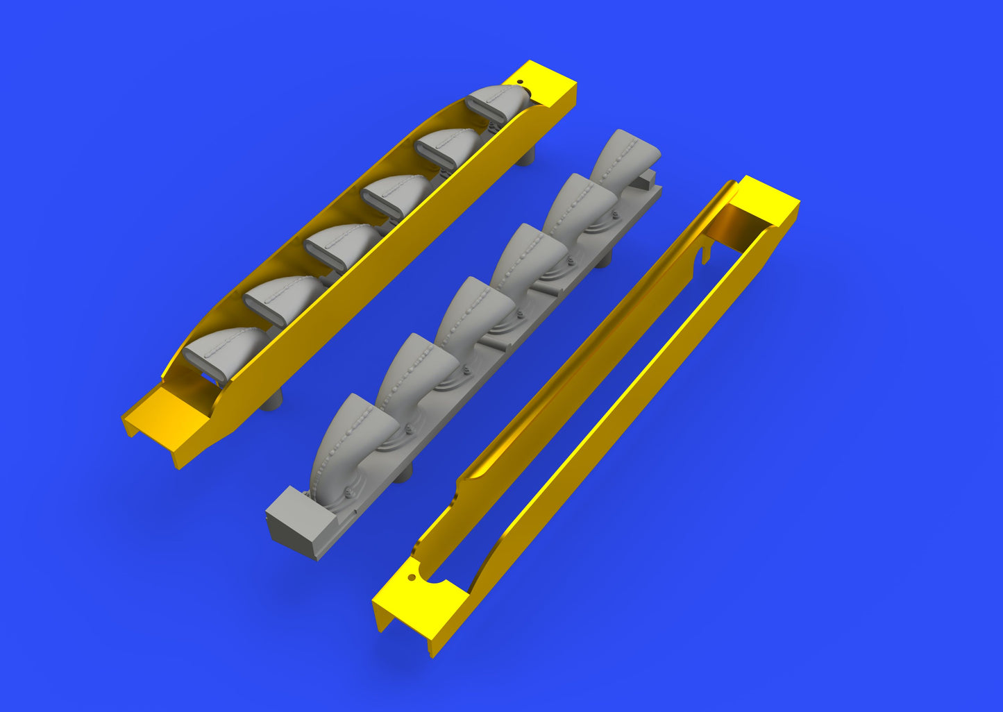 Eduard Brassin 648402 1:48 Messerschmitt Bf-109G-6 exhaust stacks