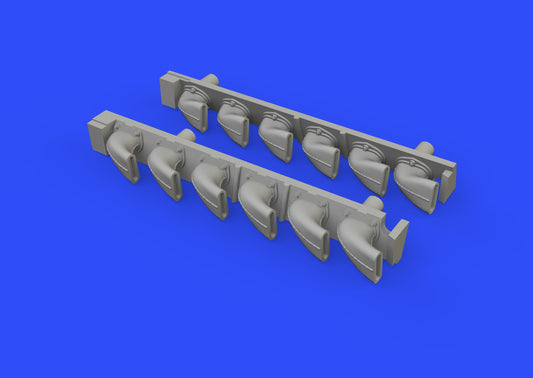 Eduard Brassin 648402 1:48 Messerschmitt Bf-109G-6 exhaust stacks