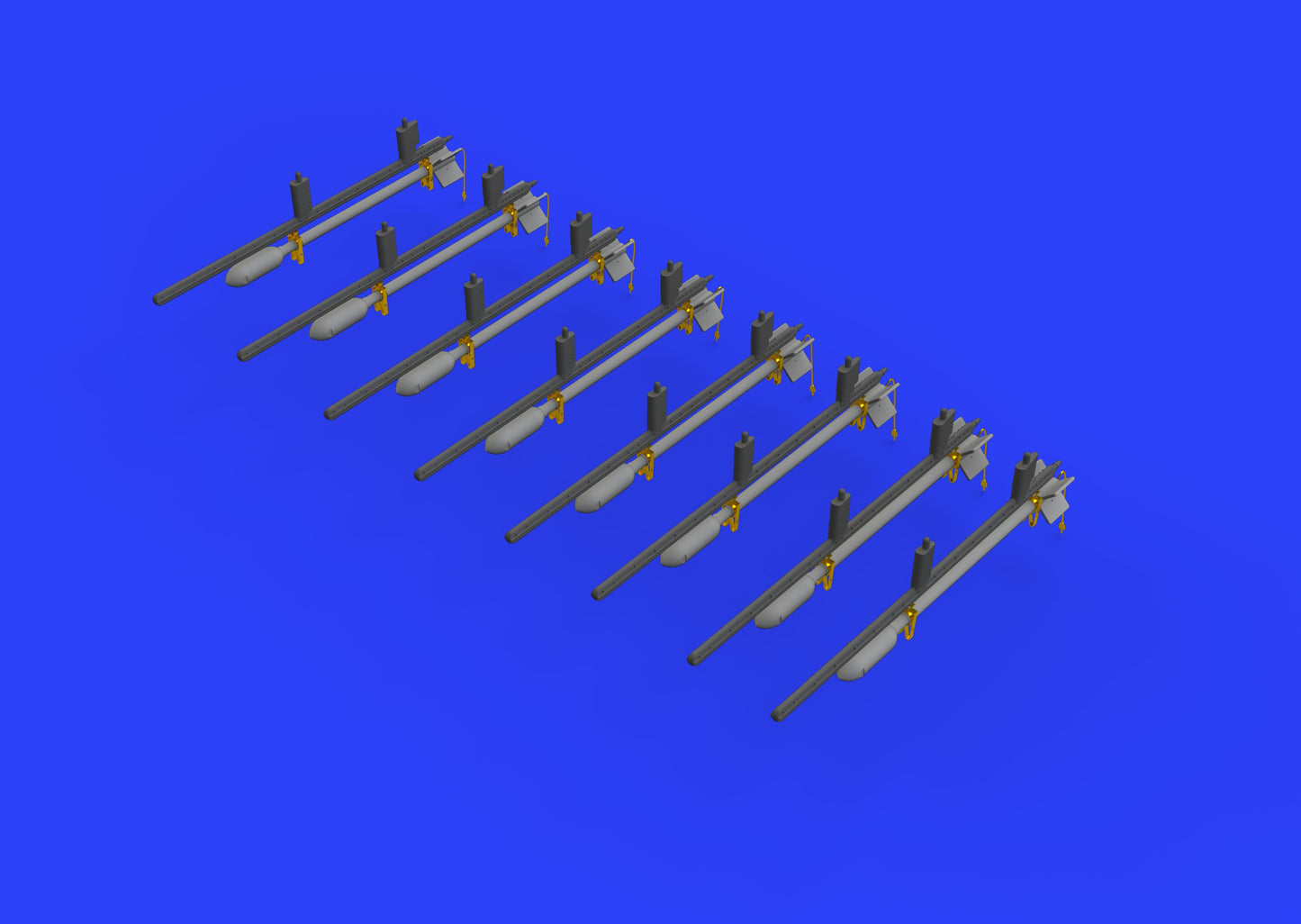 Eduard Brassin 648450 1:48 RP-3 60lb rockets for Hawker Tempest Mk.V