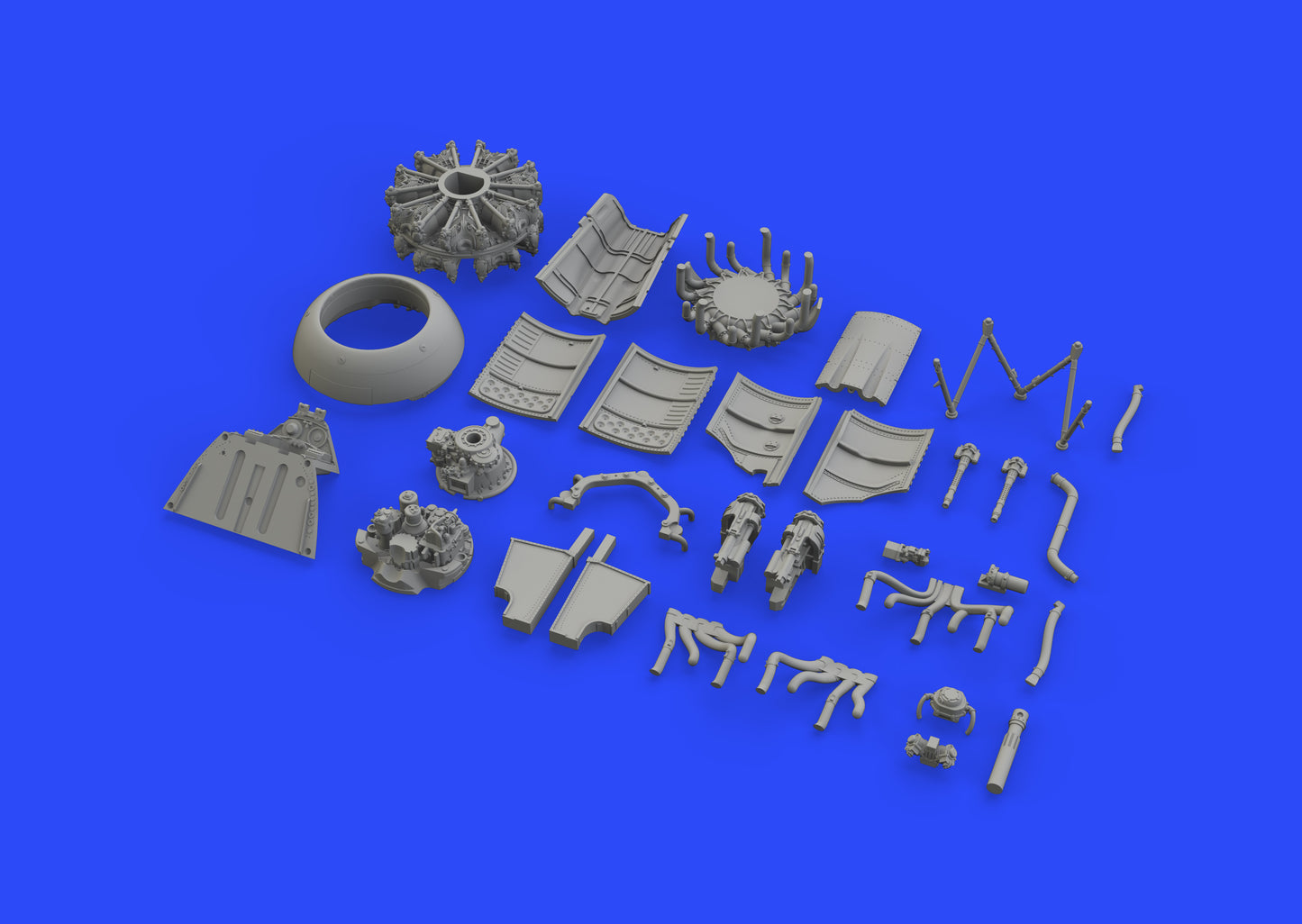 Eduard Brassin 648464 1:48 Focke-Wulf Fw-190A-8 engine & fuselage guns