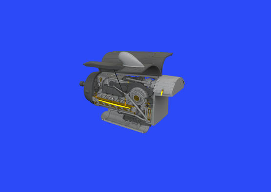 Eduard Brassin 648465 1:48 Messerschmitt Bf-109G-10/U4 engine