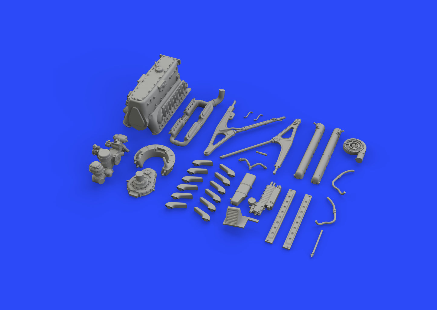 Eduard Brassin 648474 1:48 Messerschmitt Bf-109E engine