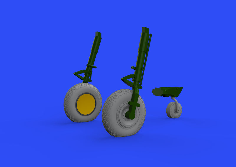 Eduard Brassin 648484 1:48 Republic P-47D Thunderbolt wheels with weighted tyre effect