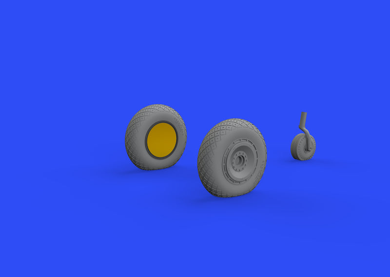 Eduard Brassin 648484 1:48 Republic P-47D Thunderbolt wheels with weighted tyre effect