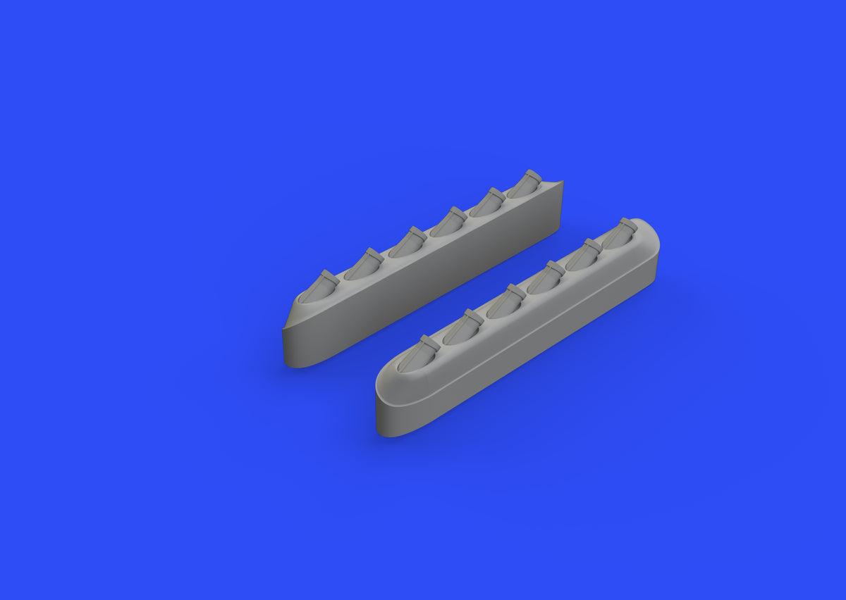 Eduard Brassin 648486 1:48 North-American P-51D-5 Mustang Exhaust Stacks with Fairing
