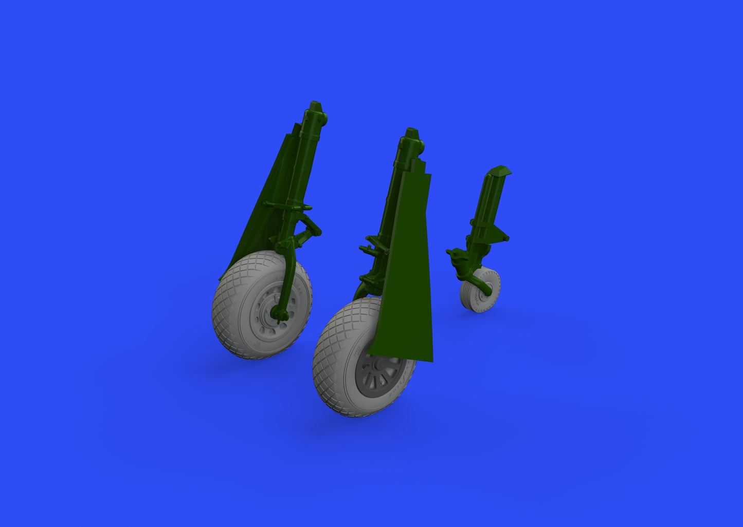 Eduard Brassin 648494 1:48 North-American P-51D Mustang wheels diamond tread