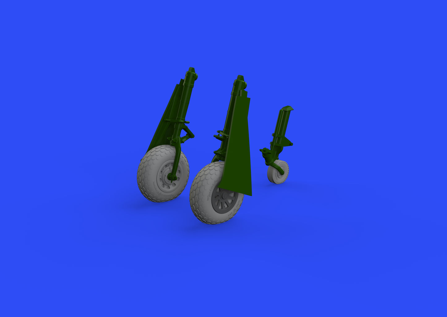 Eduard Brassin 648503 1:48 North-American P-51D-5 Mustang wheels with weighted tyre effect oval tread