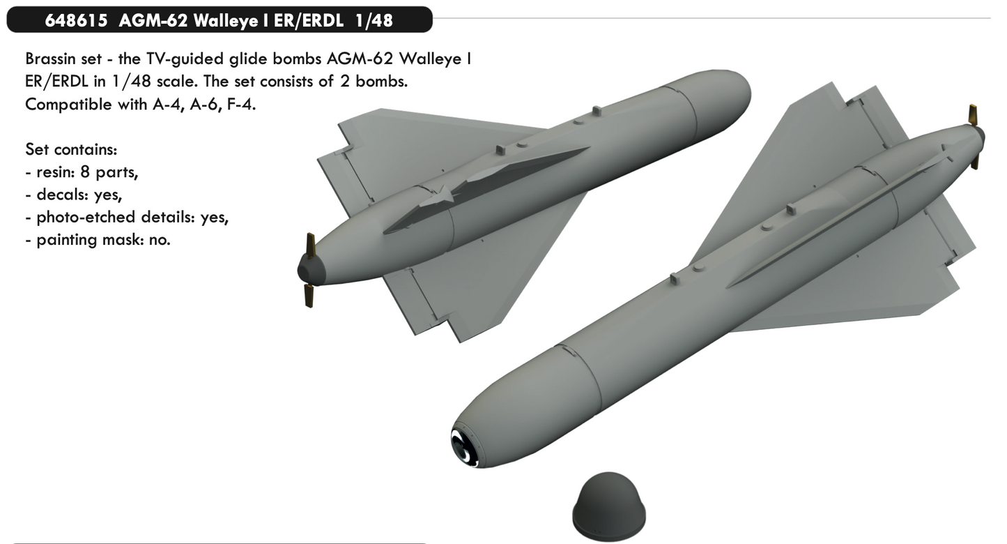 Eduard Brassin 648615 1:48 AGM-62 Walleye I ER/ERDL