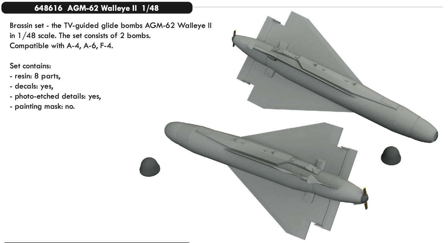 Eduard Brassin 648616 1:48 AGM-62 Walleye II