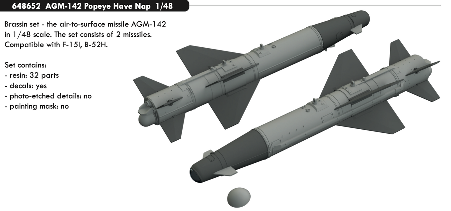 Eduard Brassin 648652 1:48 AGM-142 Popeye Have Nap