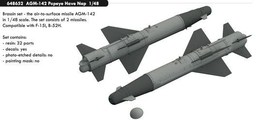 Eduard Brassin 648652 1:48 AGM-142 Popeye Have Nap